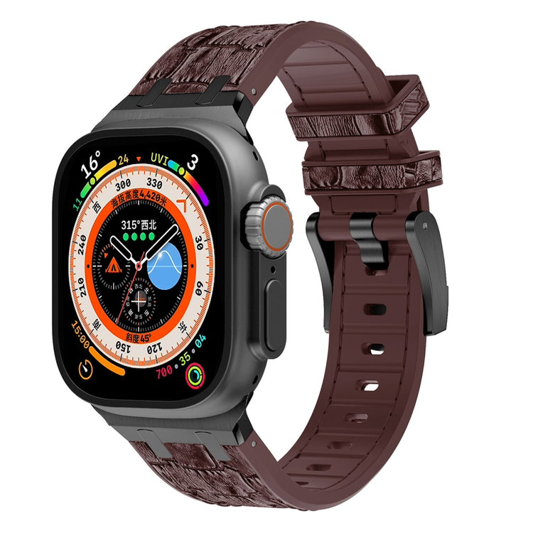 Wonderful Apple Smartwatch Silicone Universel Strap - Brown#serie_7