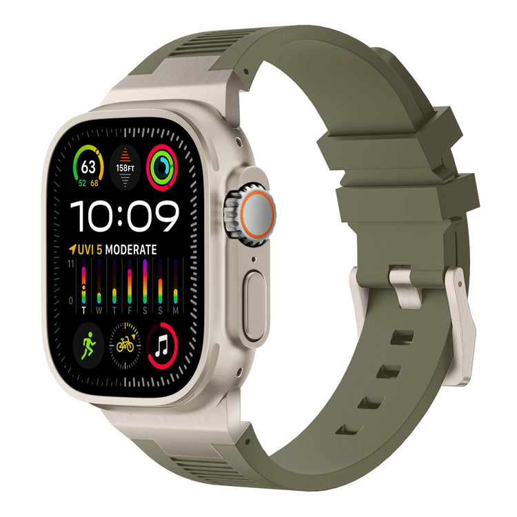 Super Cool Apple Smartwatch Silicone Universel Strap - Green#serie_9