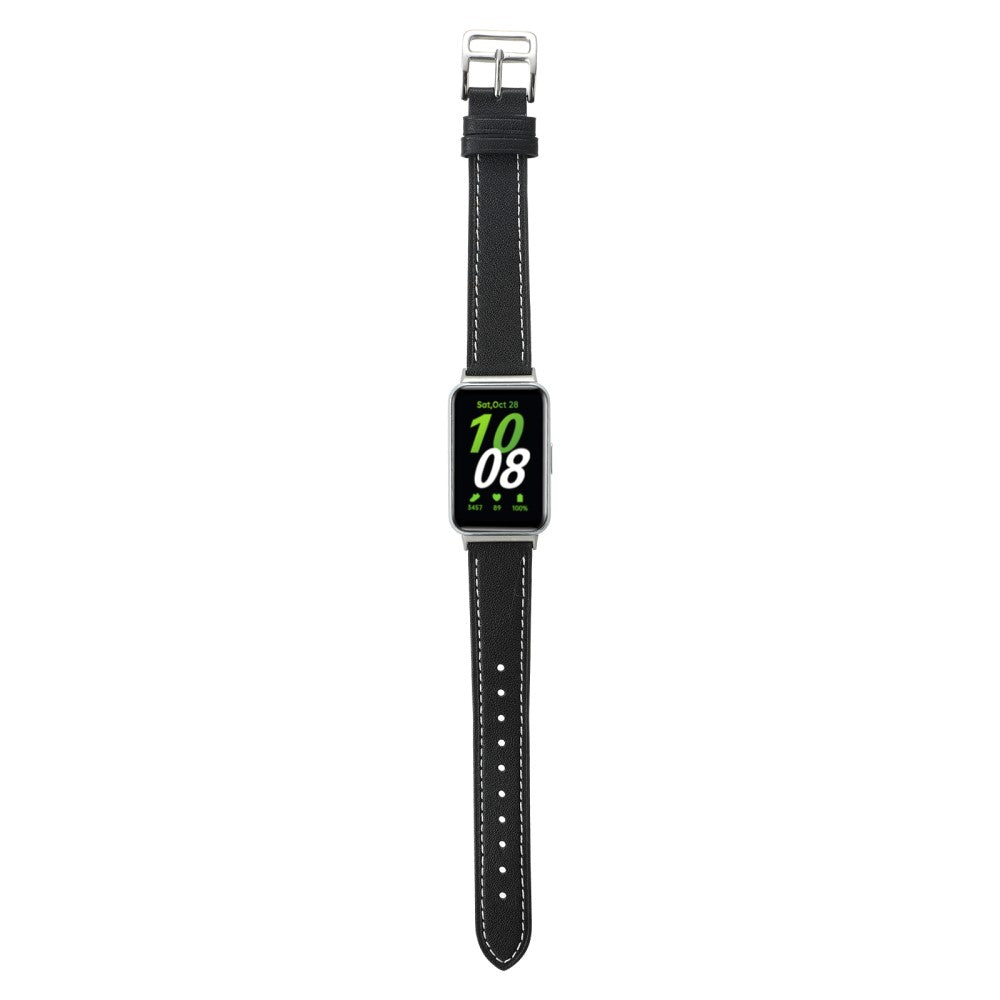 Super Strong Samsung Galaxy Fit 3 Genuine Leather Strap - Black#serie_6