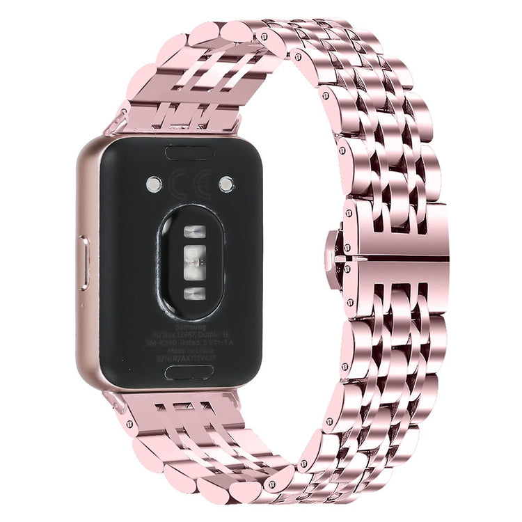 Brilliant Samsung Galaxy Fit 3 Metal Strap - Pink#serie_4