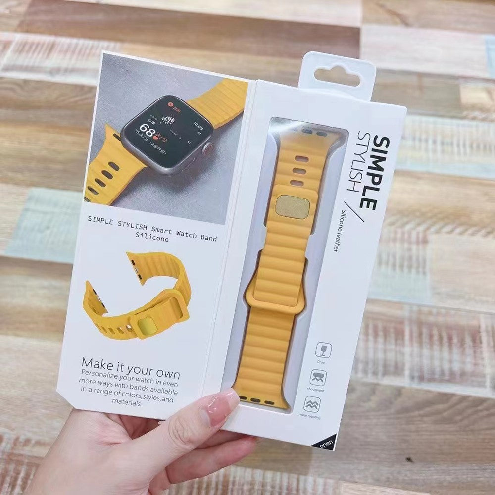 Super Sweet Apple Smartwatch Silicone Universel Strap - Brown#serie_7