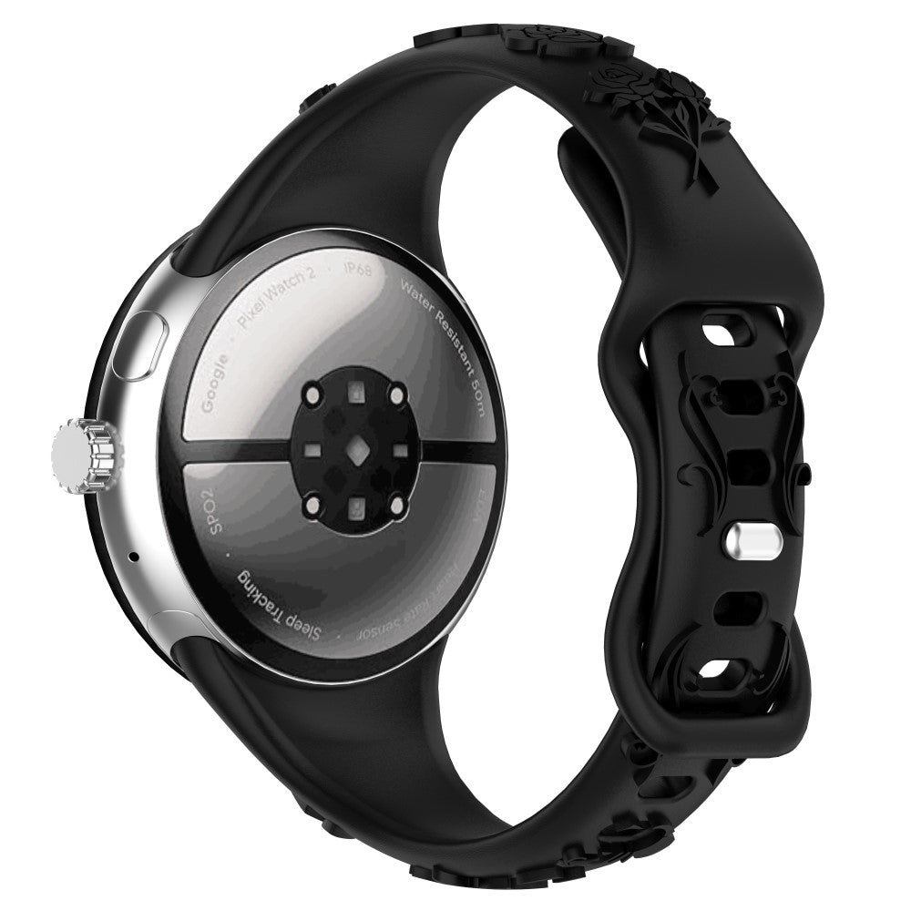 Google Pixel Watch / Google Pixel Watch 2 Silicone Universel Strap - Black#serie_7