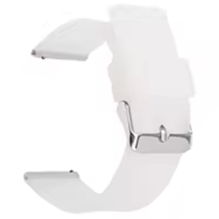 Very Fashionable 18mm Silicone Strap - White#serie_12