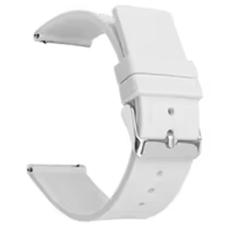 Remarkably Stylish 20mm Silicone Strap - White#serie_9