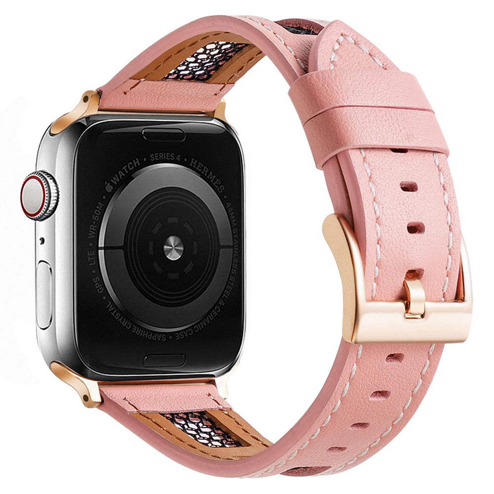 Exquisite Apple Smartwatch Genuine Leather Universel Strap - Pink#serie_4