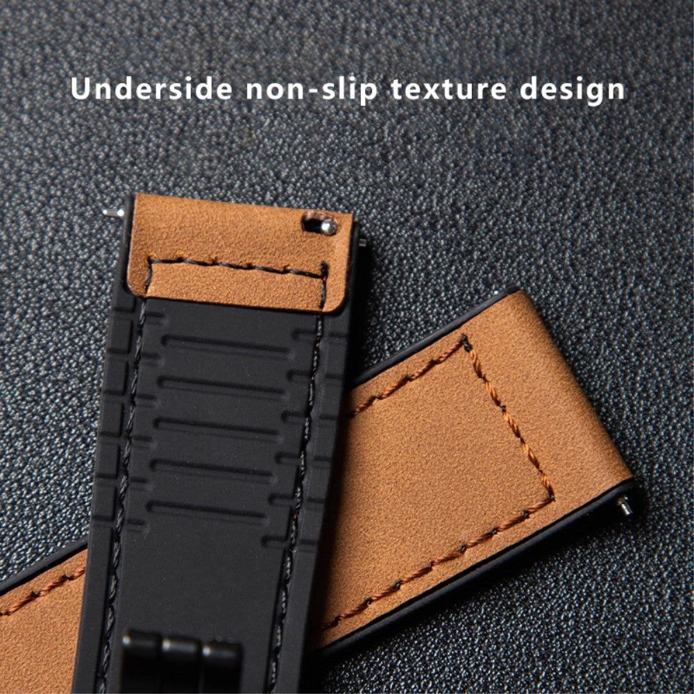 Mega Pleasant Smartwatch Pu Leather Universel Strap - Black#serie_5