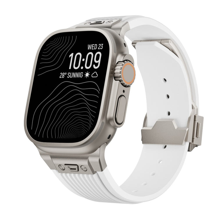 Great Apple Smartwatch Silicone Universel Strap - White#serie_2