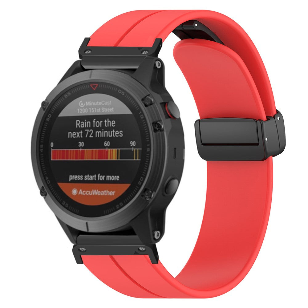 Comfortable Garmin Smartwatch Silicone Universel Strap - Red#serie_6