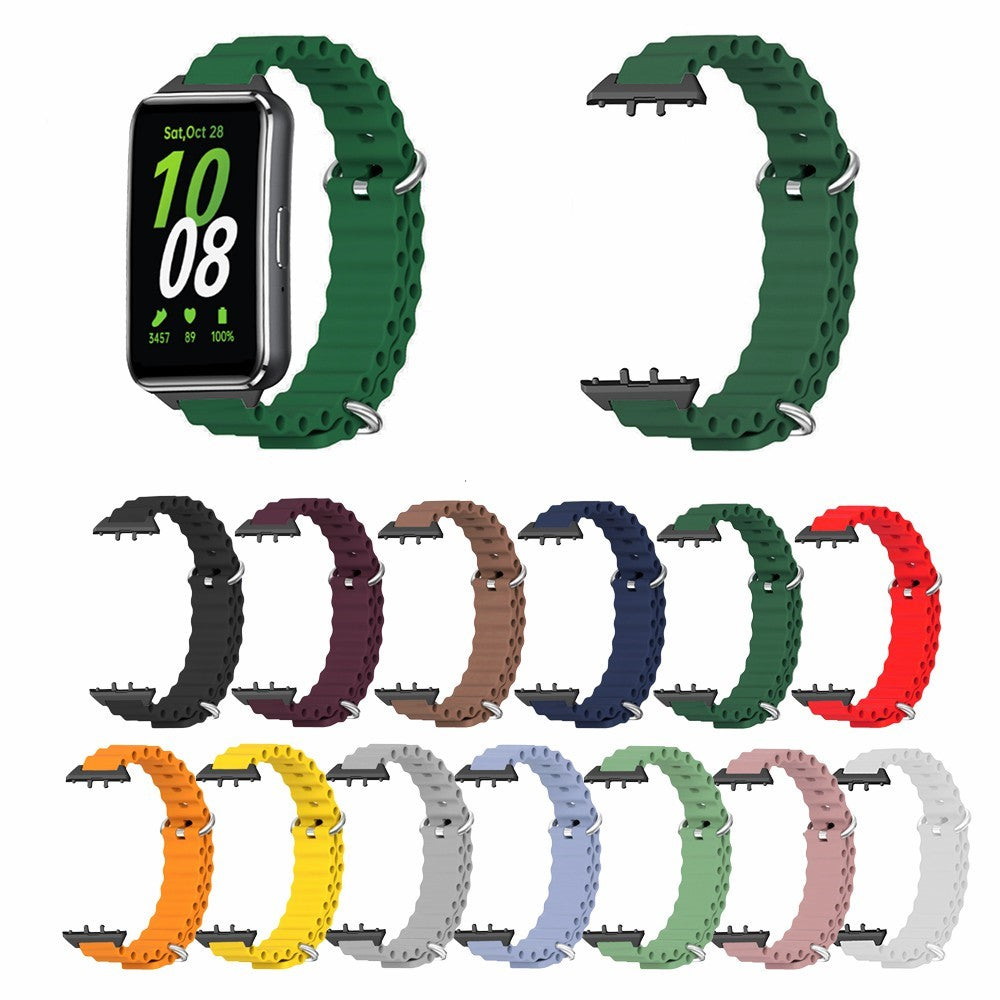 Samsung Galaxy Fit3 Replacement Strap Drop-resistant Silicone Watch Band - White#serie_2