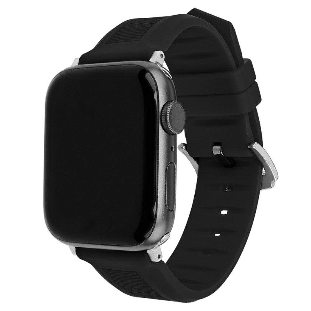 Remarkably Nice Apple Smartwatch Silicone Universel Strap - Black#serie_1