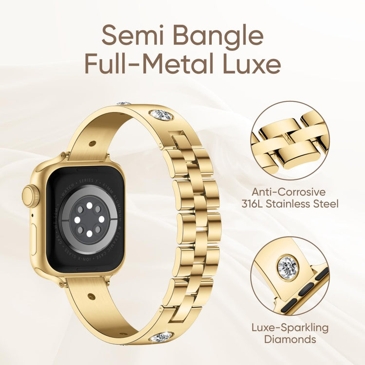 Mega Fantastic Apple Smartwatch Metal Universel Strap - Gold#serie_1