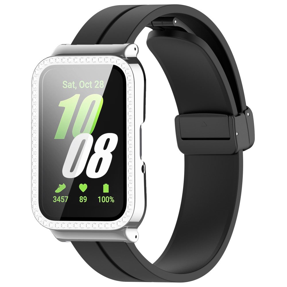 Great Samsung Galaxy Fit 3 Glass Strap - Black#serie_6