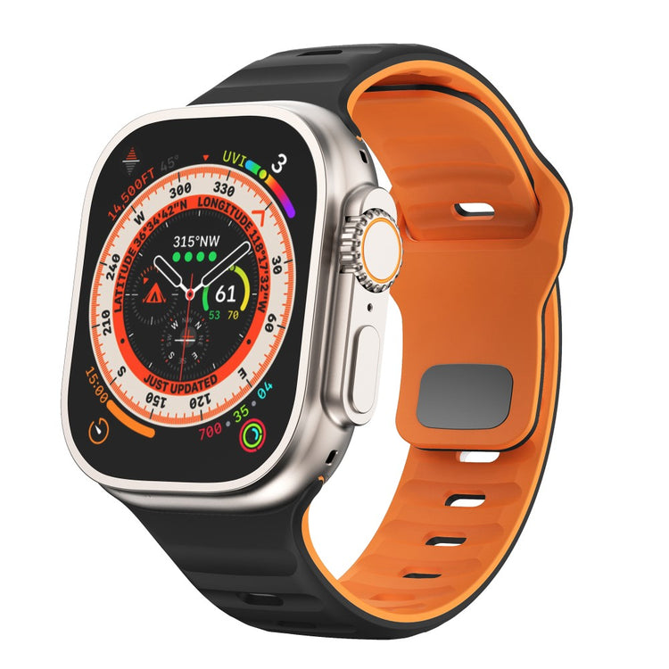 Tough Apple Smartwatch Silicone Universel Strap - Orange#serie_2