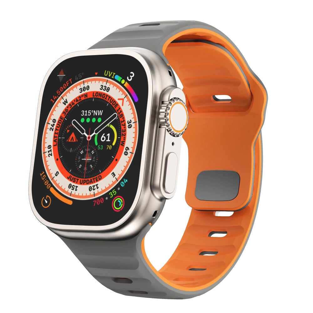 Tough Apple Smartwatch Silicone Universel Strap - Orange#serie_6