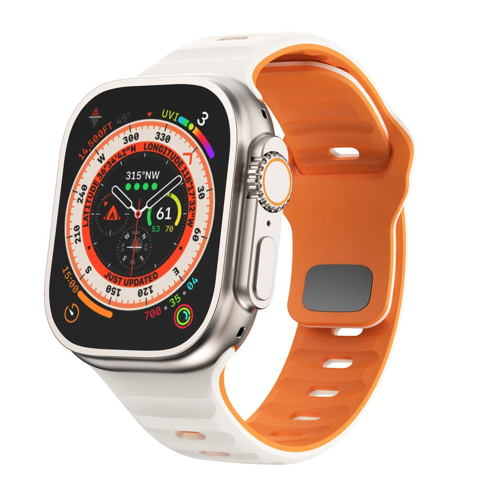 Tough Apple Smartwatch Silicone Universel Strap - Orange#serie_9