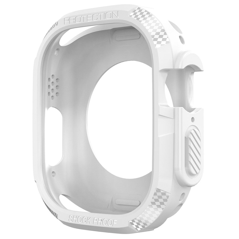 Comfortable Apple Watch Ultra Silicone Strap - White#serie_1