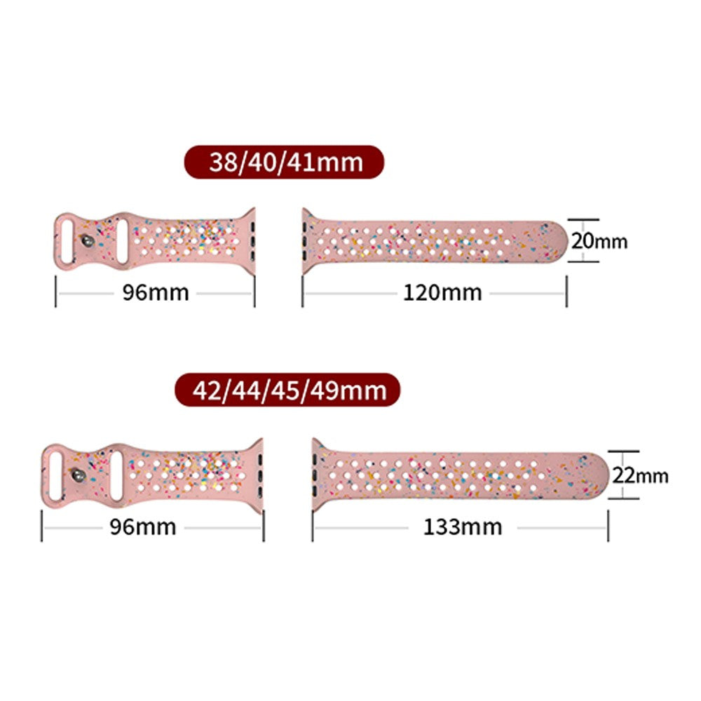 Apple Watch Series 9 8 7 41mm / Series 6 5 4 SE SE (2022) SE (2023) 40mm / Series 3 2 1 38mm Wrist Strap Watch Band - Pink#serie_4