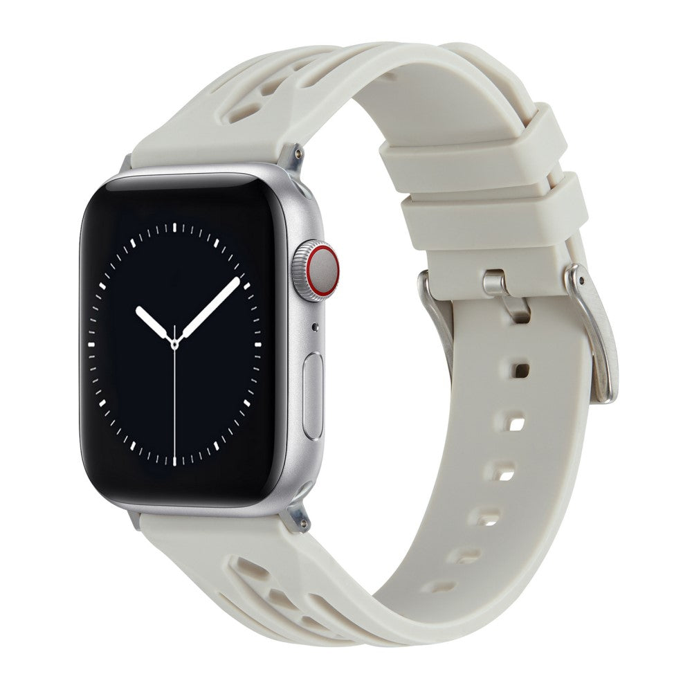 Durable Apple Smartwatch Silicone Universel Strap - Silver#serie_7