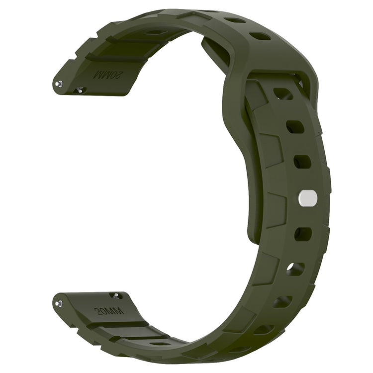 Huawei Watch GT 3 42mm / GT 3 Pro 43mm Silicone Band 20mm Armour Watch Strap Replacement - Army Green#serie_7