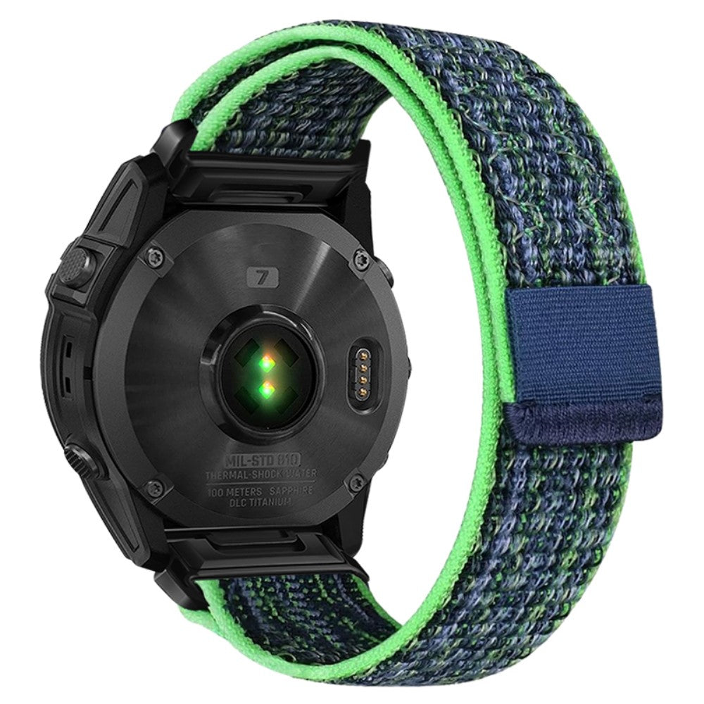 Garmin Tactix 7 Pro / Fenix 7X / 6X Pro / 5X Plus Universal Watch Strap Nylon Wrist band 26mm - Green#serie_5