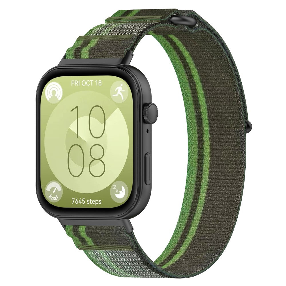 Incredibly Fantastic Huawei Watch Fit 3 Nylon Strap - Green#serie_7