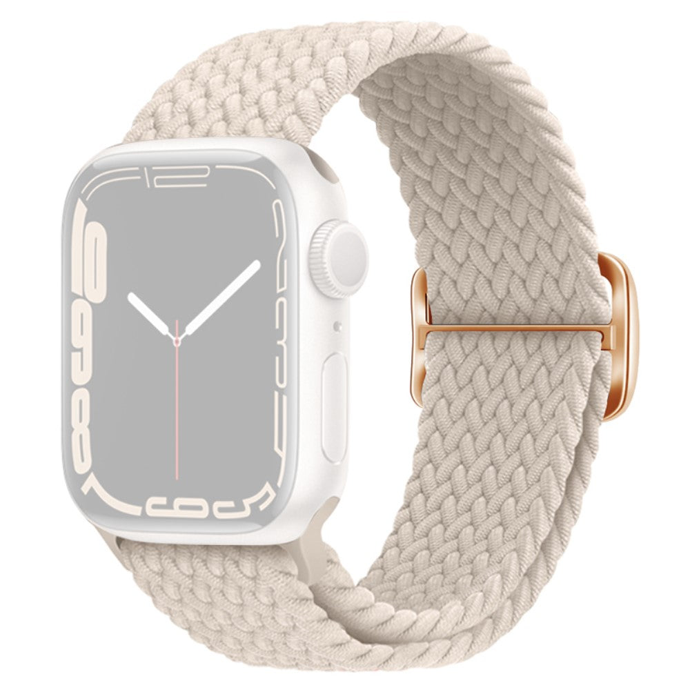 Apple Watch Series 9 8 7 41mm / 6 5 4 SE (2022) SE (2023) SE 40mm / 3 2 1 38mm Watch band Braided Nylon Strap - Starlight#serie_25