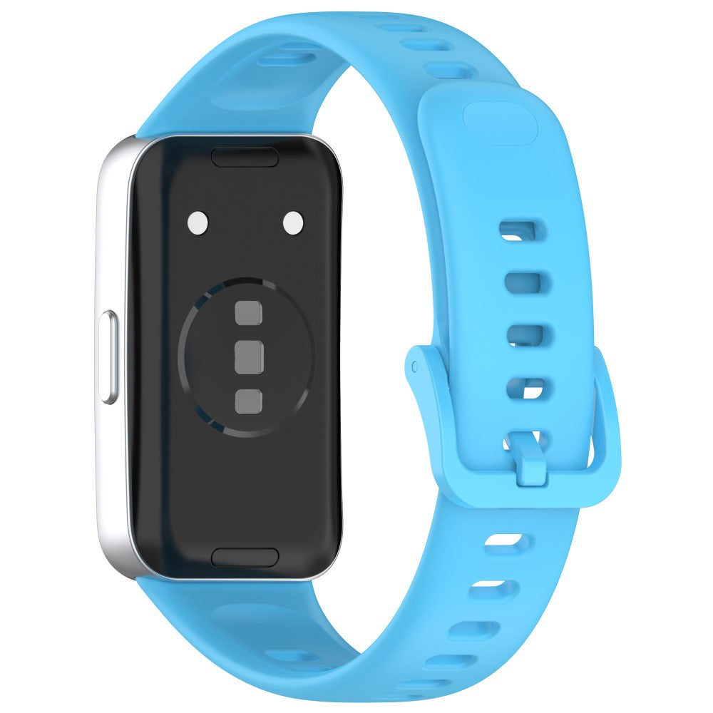 Huawei band 8 / 8 NFC / 9 / 9 NFC Glossy Silicone Watch Strap Replacement Watchband  - Sky Blue#serie_10