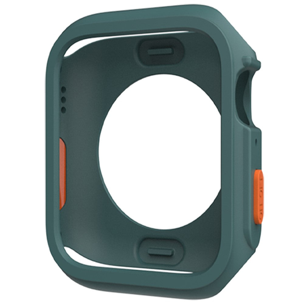 Apple Watch Series 4 / 5 / 6 / SE / SE (2022) 44mm / 7 / 8 / 9 45mm Drop Protection Flexible Watch Frame Case - Green#serie_6