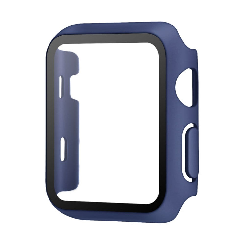 Apple Watch Series 10 42mm Watch Case Protective Hard Bump Resistant Cover with Tempered Glass Film - Midnight Blue#serie_4