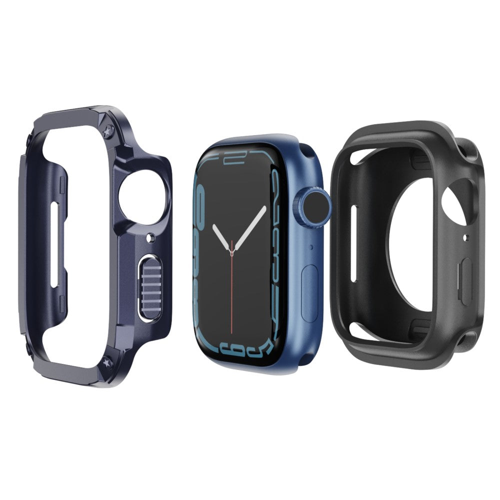 Watch Case Set Apple Watch Series 10 42mm Hard Bump Resistant and Flexible Watch Frame Cover Combo - Blue#serie_6