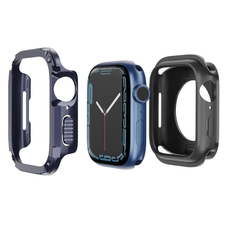 Watch Case Set Apple Watch Series 10 42mm Hard Bump Resistant and Flexible Watch Frame Cover Combo - Blue#serie_6
