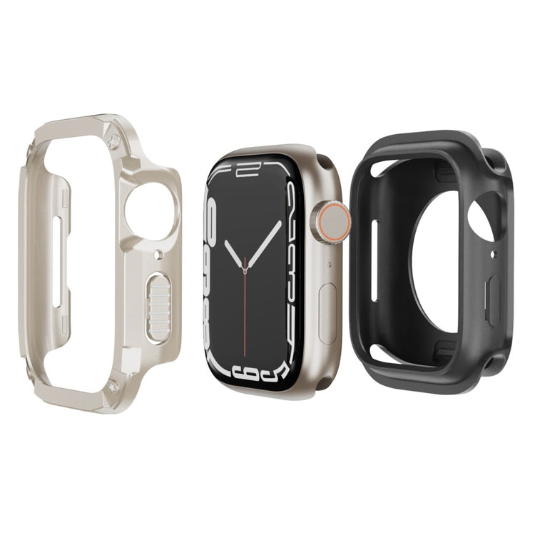 Watch Case Set Apple Watch Series 10 42mm Hard Bump Resistant and Flexible Watch Frame Cover Combo - Starlight#serie_7