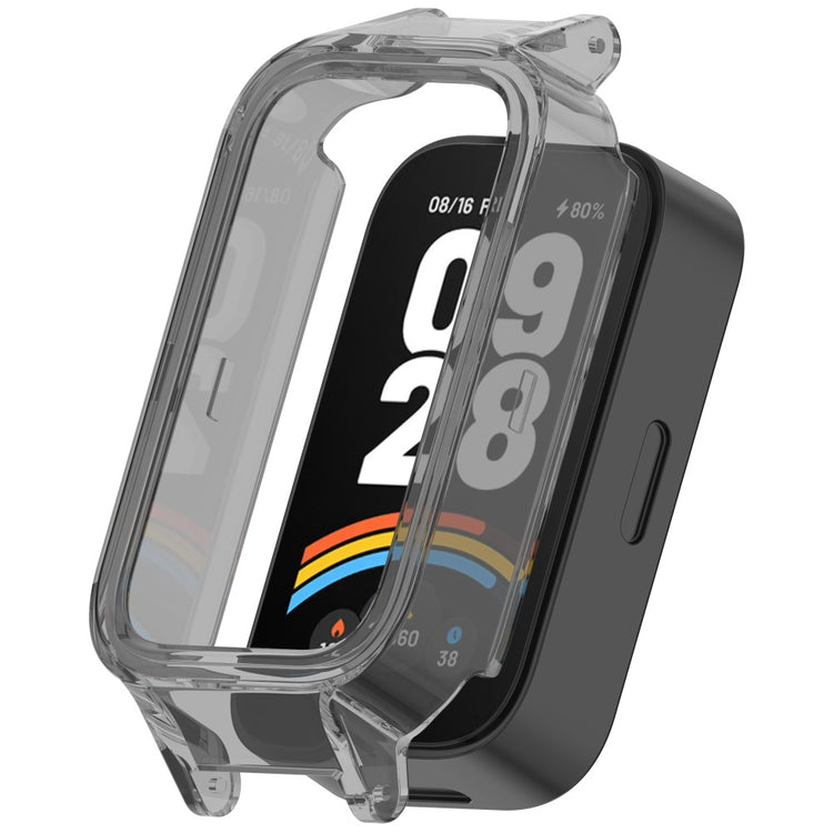 Xiaomi Smart Band 9 Active / Redmi Band 3 Watch Case Semi-Enclosed Hollow Bump Resistant Cover - Transparent Black#serie_5