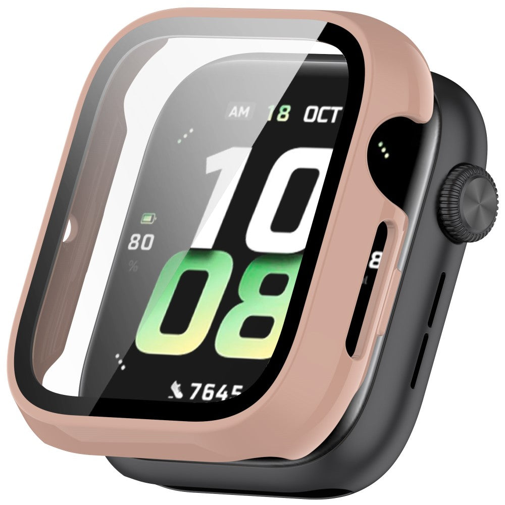 Honor Watch 5 Case Hard Bump Resistant All-Around Watch Cover with Tempered Glass Film - Pink#serie_1
