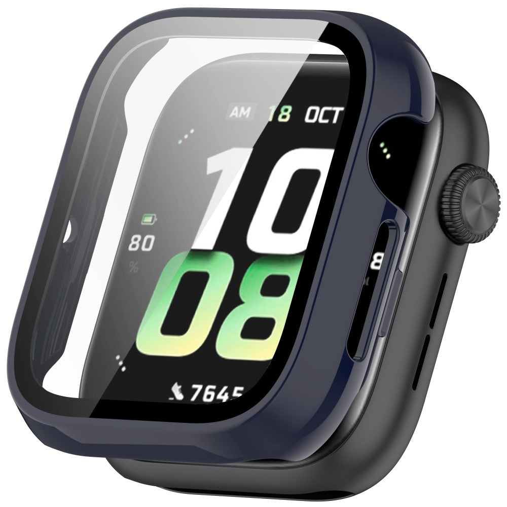 Honor Watch 5 Case Hard Bump Resistant All-Around Watch Cover with Tempered Glass Film - Dark Blue#serie_3