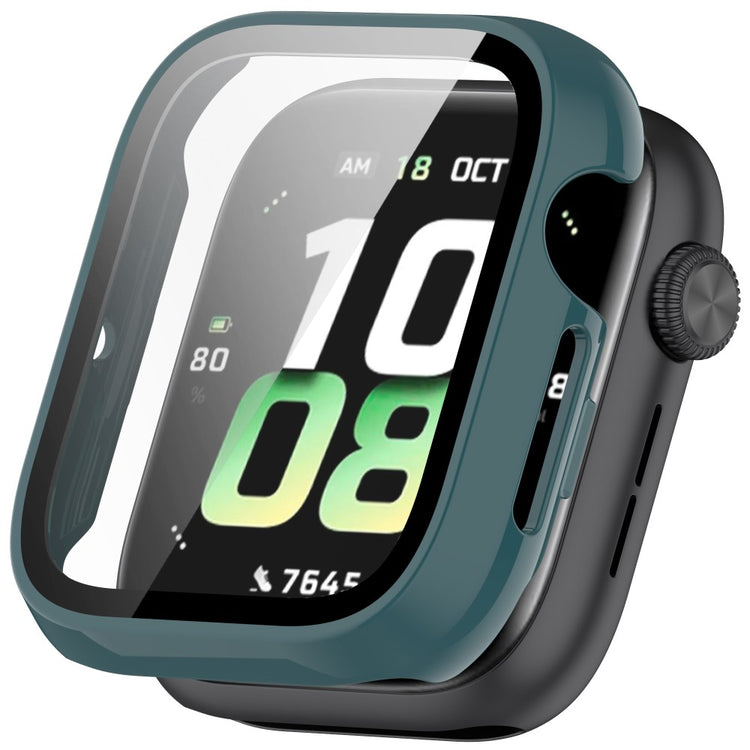 Honor Watch 5 Case Hard Bump Resistant All-Around Watch Cover with Tempered Glass Film - Green#serie_4