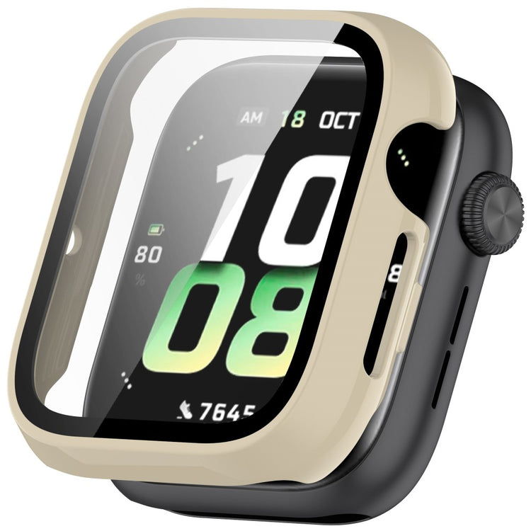 Honor Watch 5 Case Hard Bump Resistant All-Around Watch Cover with Tempered Glass Film - Ivory White#serie_6
