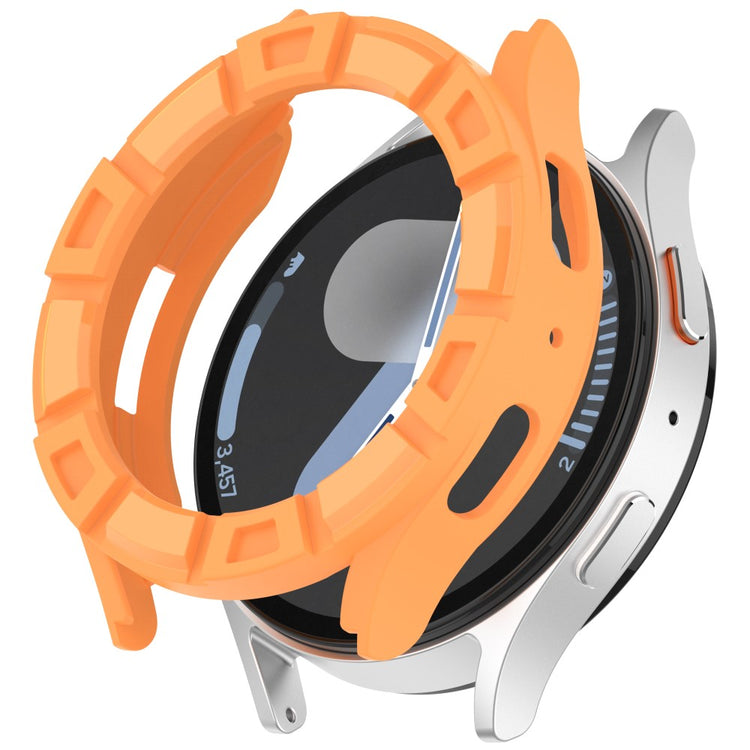 Samsung Galaxy Watch7 40mm Flexible Protective Case Hollow Design Shockproof Watch Cover - Orange#serie_2