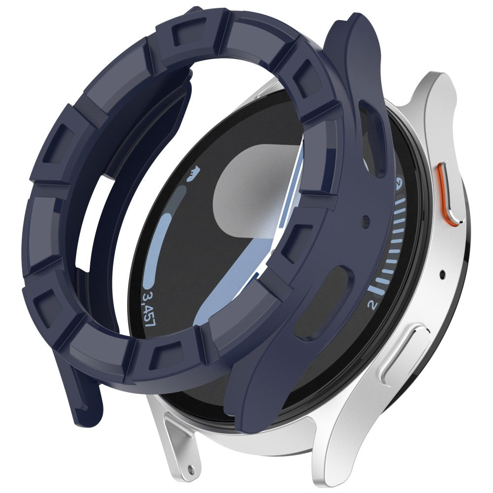 Samsung Galaxy Watch7 40mm Flexible Protective Case Hollow Design Shockproof Watch Cover - Midnight Blue#serie_4