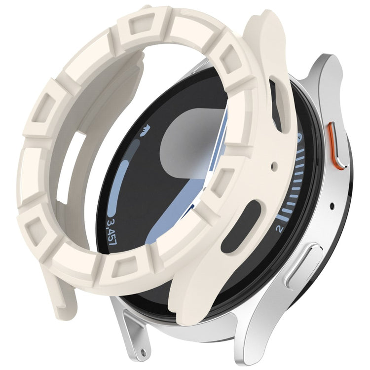 Samsung Galaxy Watch7 40mm Flexible Protective Case Hollow Design Shockproof Watch Cover - Starlight#serie_5