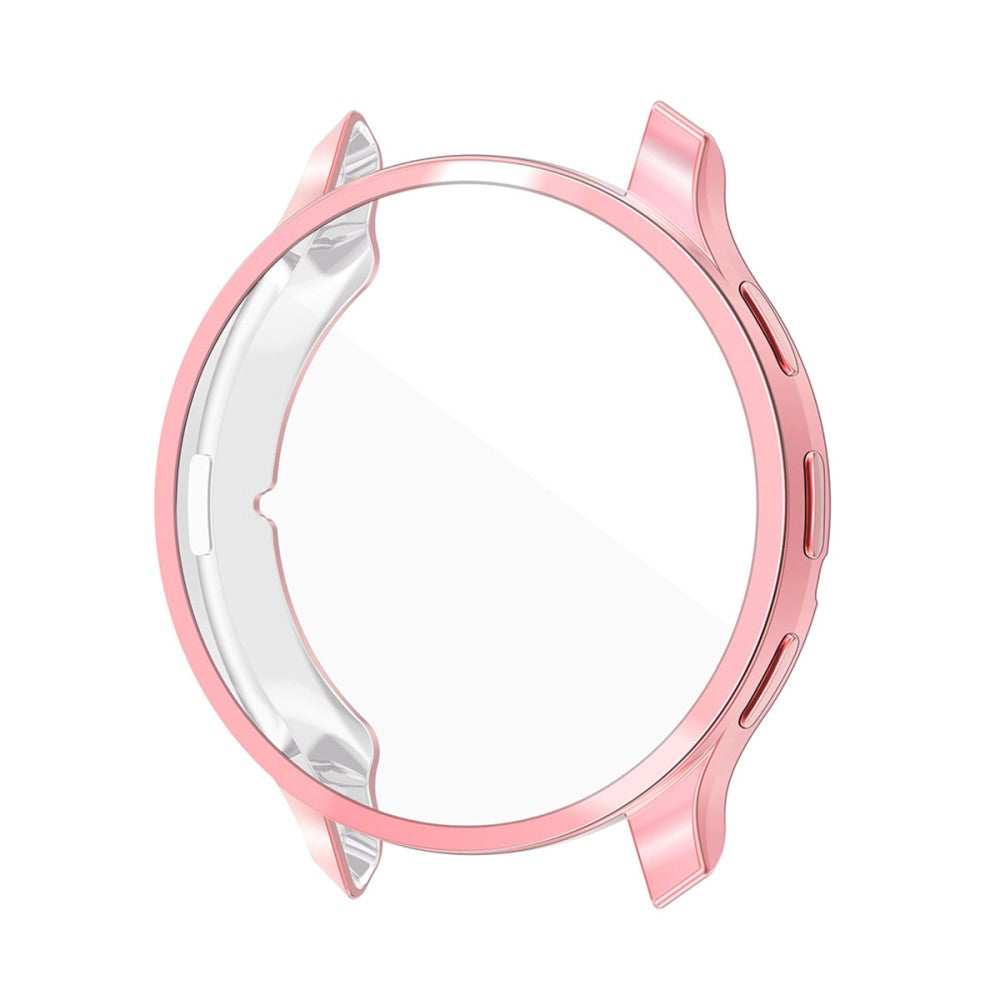 Meget Flot Cover med Skærmbeskytter i Silikone passer til Garmin Venu 3S - Pink#serie_1