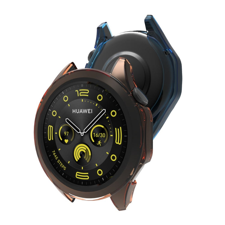 Gennemsigtig Silikone Bumper passer til Huawei Watch GT 4 46mm - Sort#serie_5