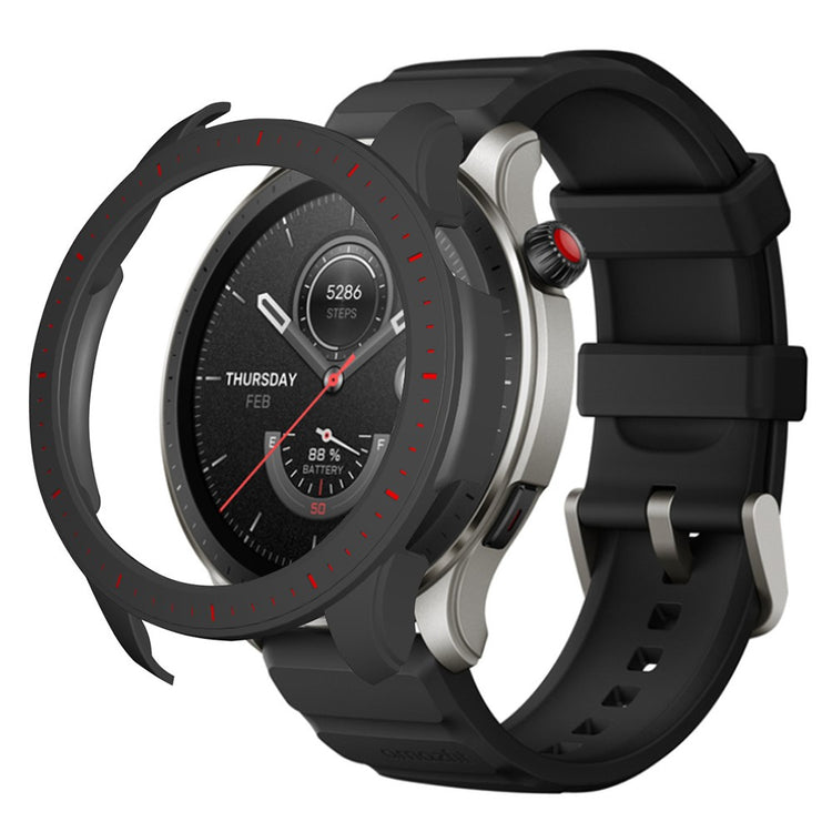 Beskyttende Silikone Bumper passer til Amazfit GTR 4 - Sort#serie_3