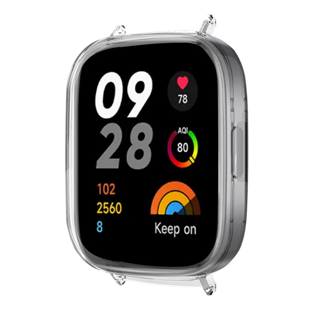 Rigtigt Fint Silikone Cover passer til Xiaomi Redmi Watch 3 - Gennemsigtig#serie_3