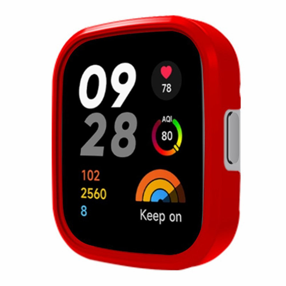 Beskyttende Silikone Bumper passer til Xiaomi Redmi Watch 3 - Rød#serie_3