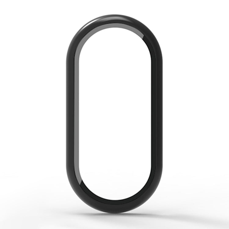 Mega Fed Cover med Skærmbeskytter i Silikone passer til Xiaomi Smart Band 8 - Sort#serie_1