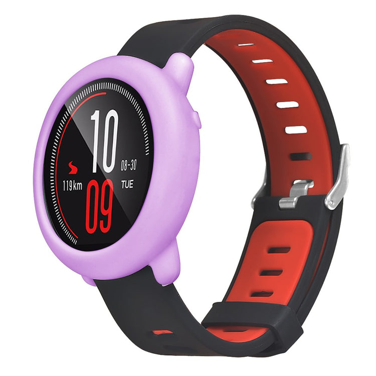 Beskyttende Silikone Bumper passer til Amazfit Pace - Lilla#serie_8