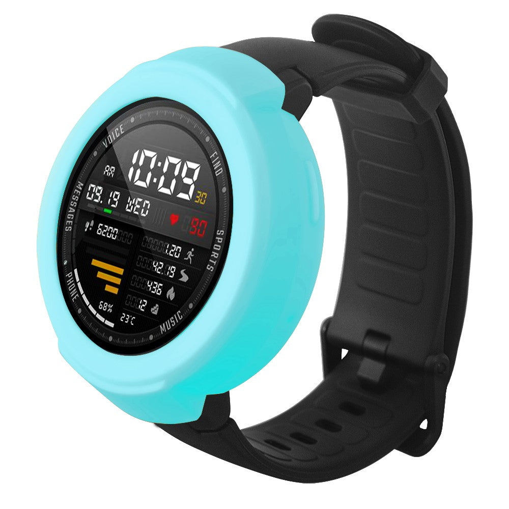 Beskyttende Silikone Universal Bumper passer til Amazfit Verge / Amazfit Verge Lite - Blå#serie_8