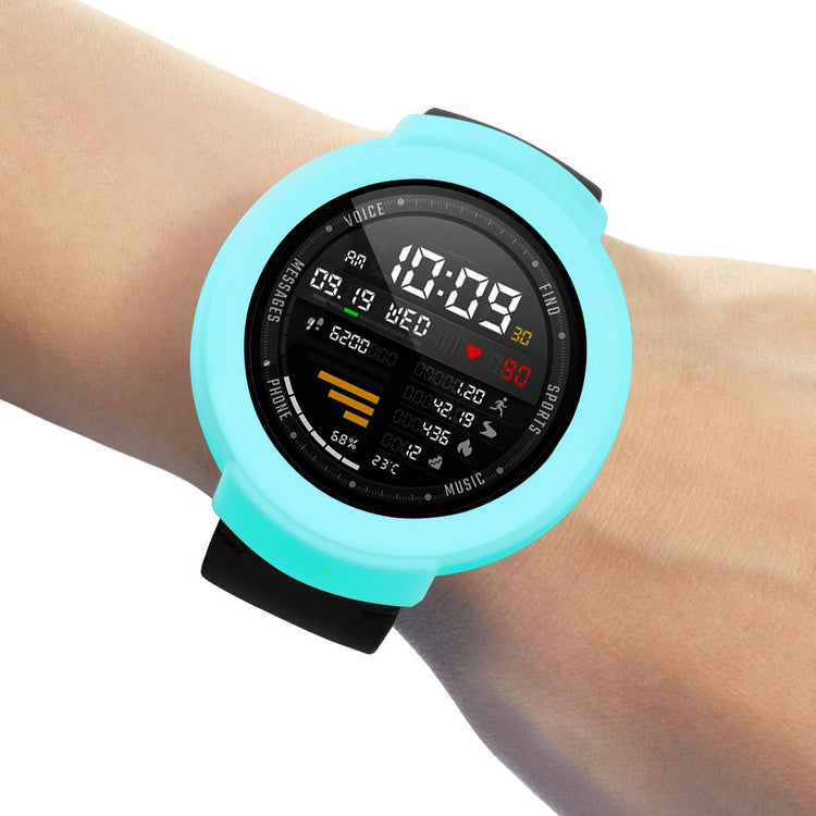 Beskyttende Silikone Universal Bumper passer til Amazfit Verge / Amazfit Verge Lite - Blå#serie_8