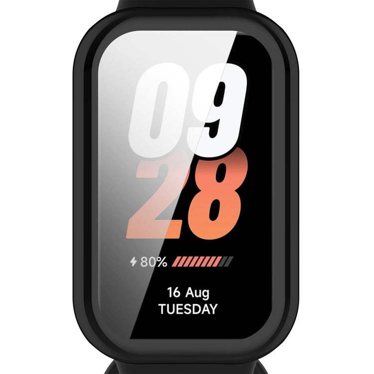 Rigtigt Fed Silikone Cover passer til Xiaomi Smart Band 8 - Sort#serie_1